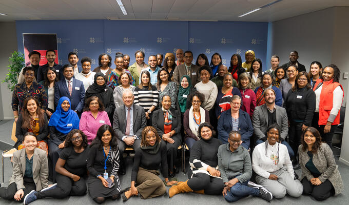 Group shot of participants at SheTrades Hubs Annual Meeting
